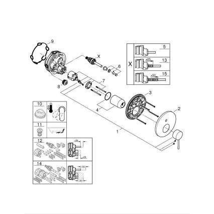 GROHE 24058DC1 - Mitigeur ESSENCE en acier inoxydable