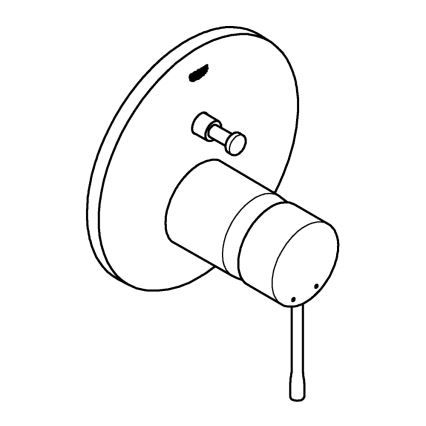 GROHE 24058DC1 - Mitigeur ESSENCE en acier inoxydable