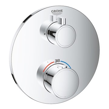 GROHE 24075000 - Mitigeur thermostatique de douche GROHTHERM, chrome brillant