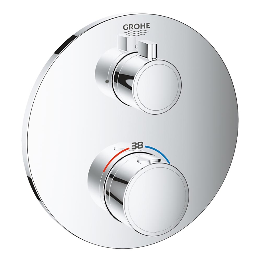 GROHE 24075000 - Mitigeur thermostatique de douche GROHTHERM, chrome brillant