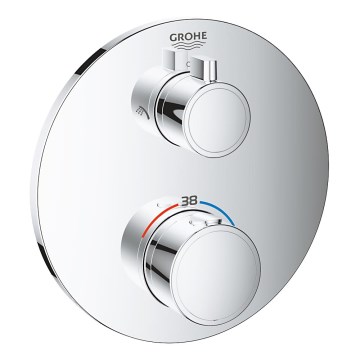 GROHE 24076000 - Mitigeur thermostatique de douche GROHTHERM, chrome brillant