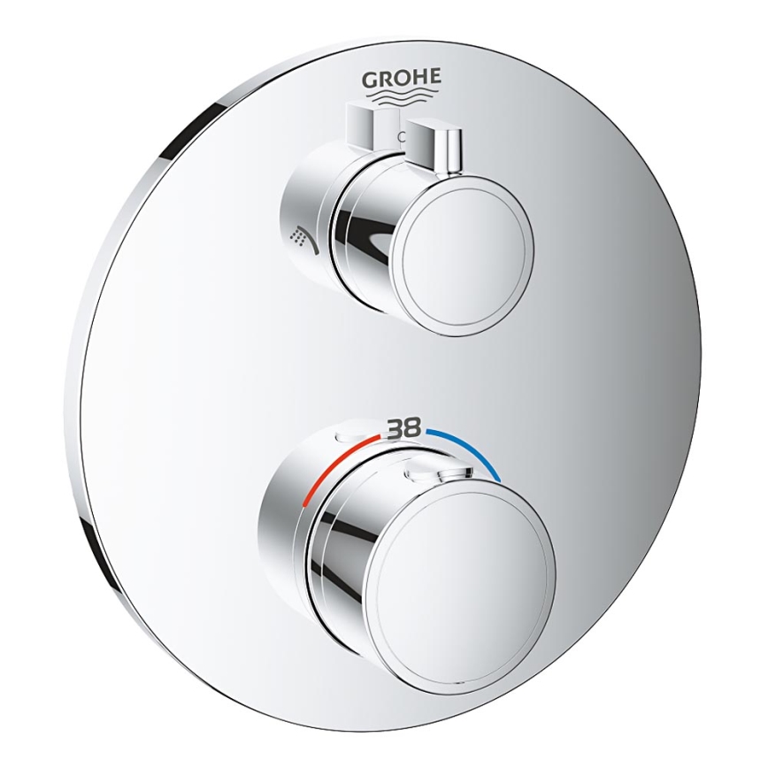 GROHE 24076000 - Mitigeur thermostatique de douche GROHTHERM, chrome brillant