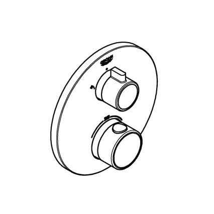 GROHE 24076000 - Mitigeur thermostatique de douche GROHTHERM, chrome brillant