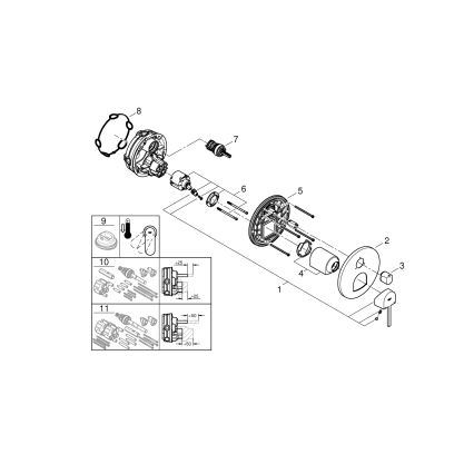 GROHE 24093003 - Mitigeur PLUS, chrome brillant