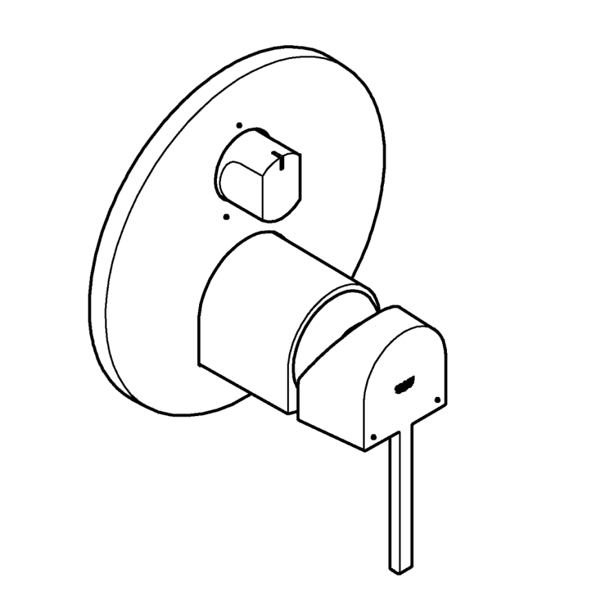 GROHE 24093003 - Mitigeur PLUS finition chrome brillant