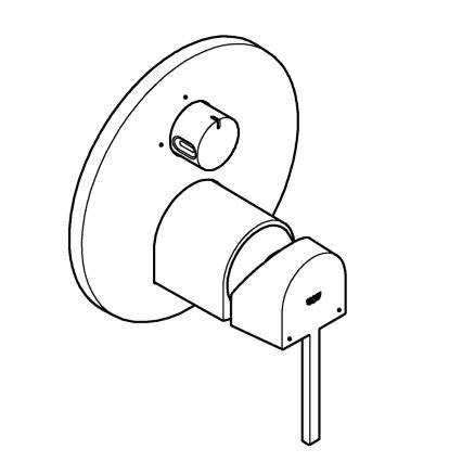 GROHE 24093003 - Mitigeur PLUS finition chrome brillant