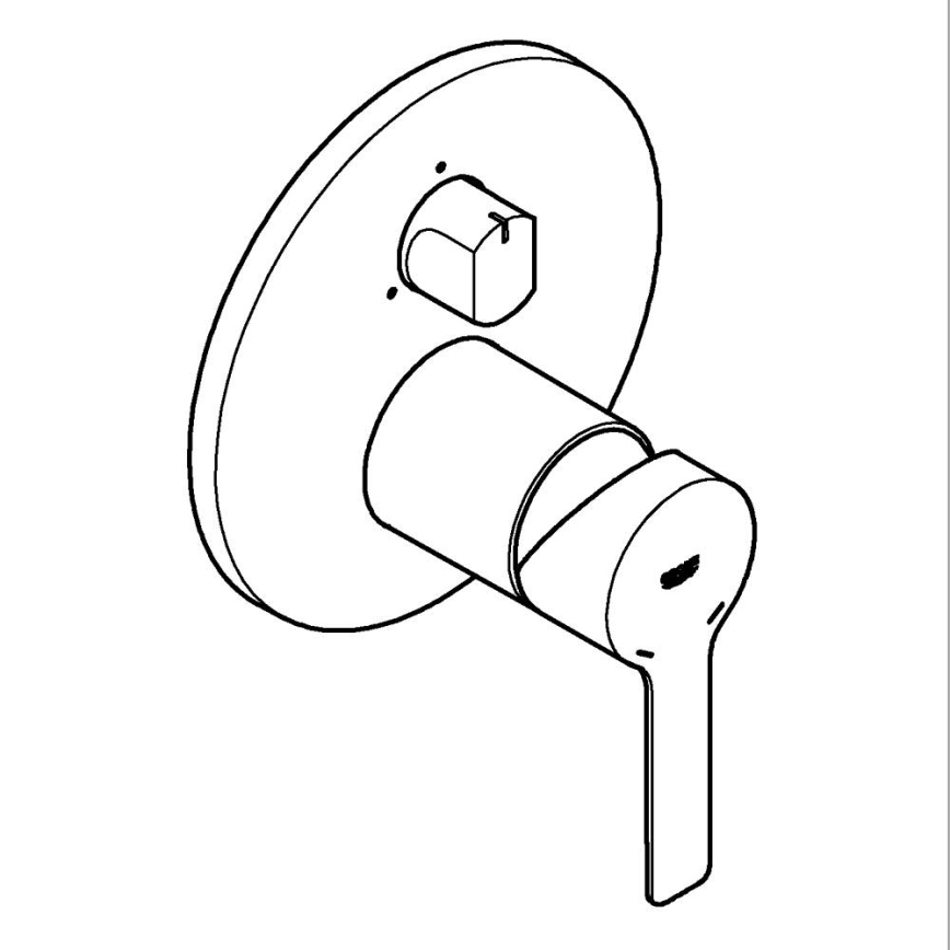 GROHE 24095001 - Mitigeur LINEARE, chrome poli