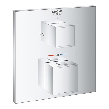 GROHE 24154000 - Mitigeur thermostatique GROHTHERM CUBE, chrome brillant