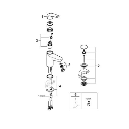 GROHE 24323001 - Mitigeur de lavabo SWIFT DN 15 chrome brillant