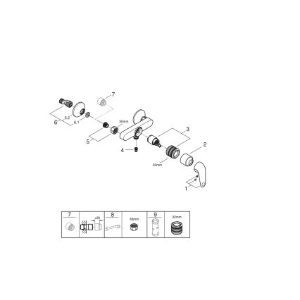 GROHE 24333001 - Mitigeur de douche SWIFT DN 15 chrome brillant