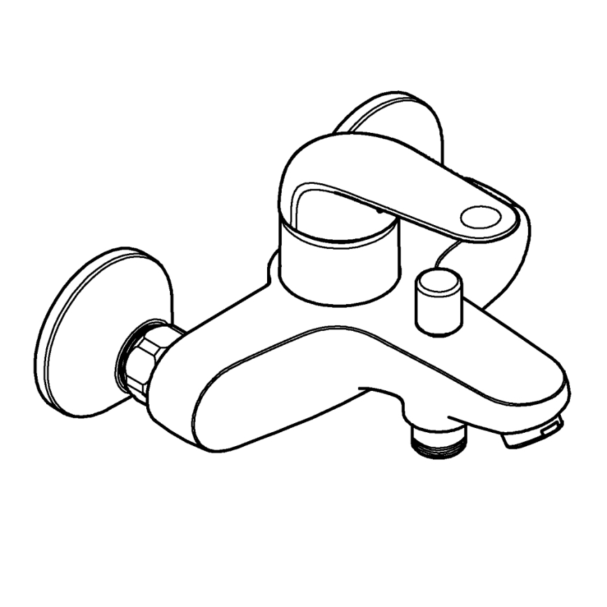 GROHE 24335001 - Mitigeur de baignoire DN 15 chromé brillant