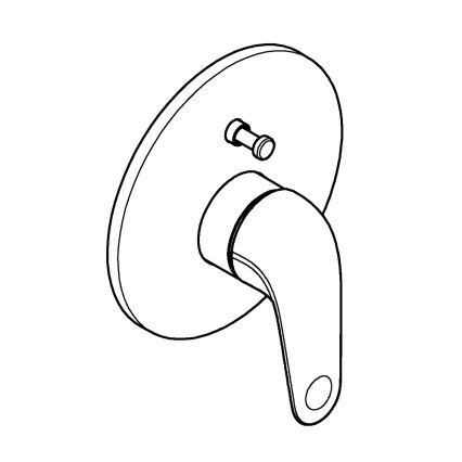 GROHE 24336001 - Mitigeur de baignoire SWIFT DN 15 chromé brillant