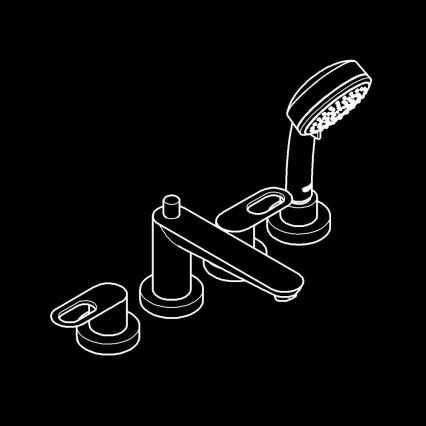 GROHE 2511900A - Mitigeur de baignoire BAULOOP DN 20 chrome brillant