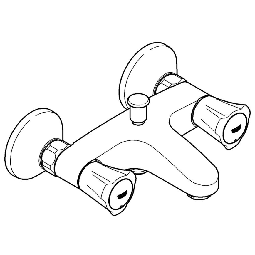 GROHE 25450001 - Mitigeur de baignoire COSTA L DN 15 chrome brillant