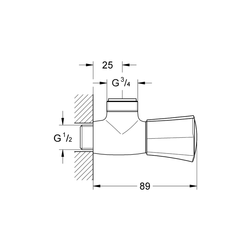 GROHE 26010001 - Mitigeur de douche COSTA L chromé brillant