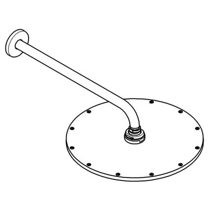 GROHE 26066GN0 - Tête de douche RAINSHOWER COSMOPOLITAN 310 380 mm dorée