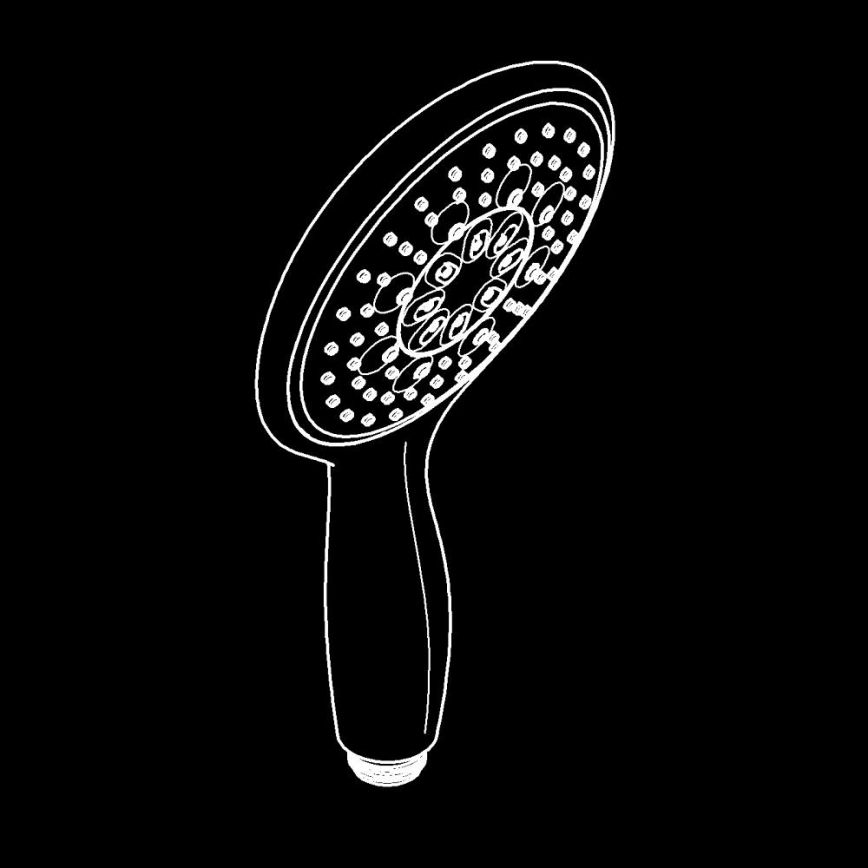 GROHE 26107000 - Pommeau de douche VITALIO RAIN 130 mm, chromé brillant