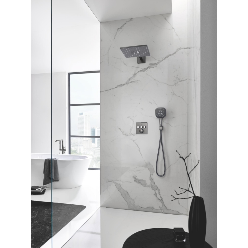 GROHE 26370AL0 - Raccord mural coudé EUPHORIA CUBE DN 15 graphite