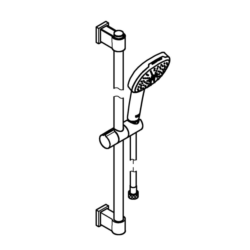 GROHE 2639810E - Ensemble de douche VITALIO COMFORT 110 600 mm chromé brillant