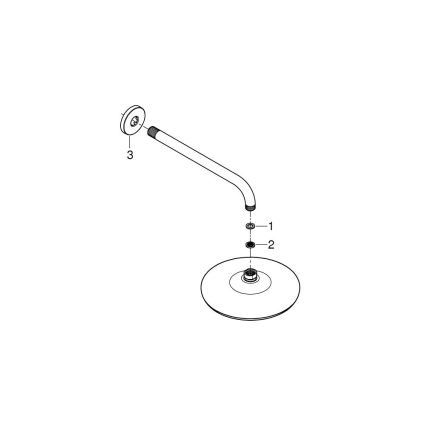 GROHE 26412000 - Tête de douche TEMPESTA 210 286 mm chrome brillant