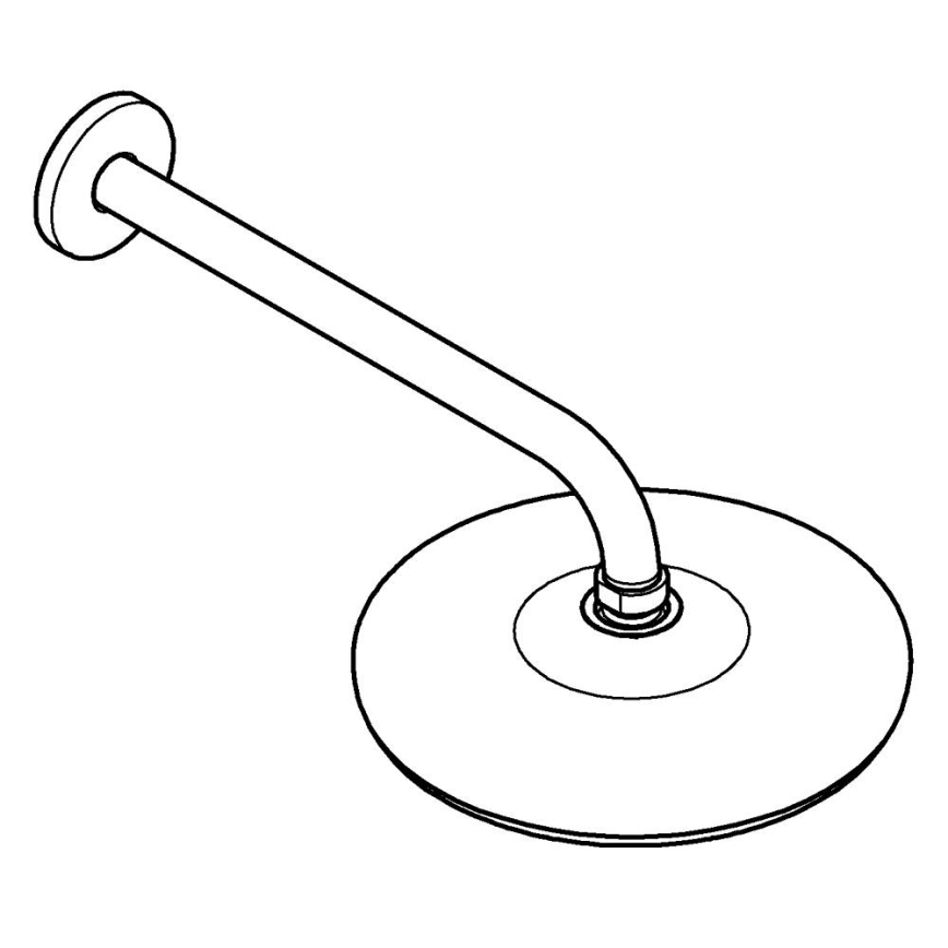 GROHE 26412000 - Tête de douche TEMPESTA 210 286 mm, chrome poli