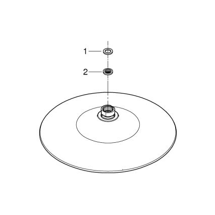 GROHE 26457000 - Tête de douche EUPHORIA 260 mm, chrome brillant