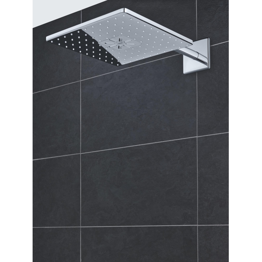 GROHE 26479000 - Tête de douche RAINSHOWER SMARTACTIVE 310 CUBE, fini chromé brillant