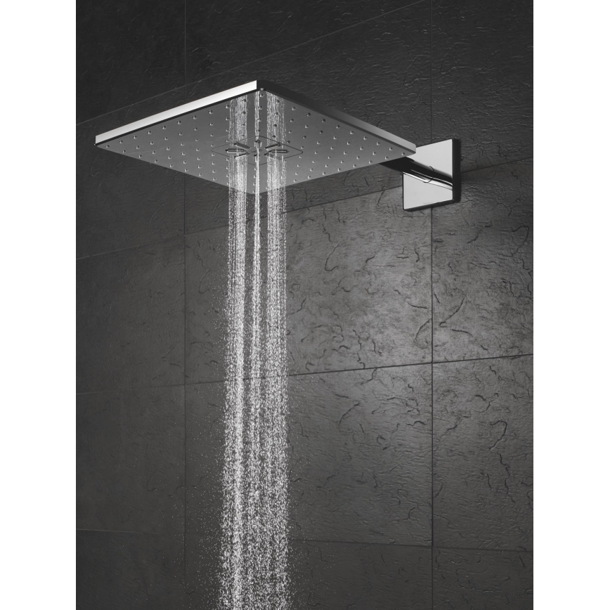 GROHE 26479000 - Tête de douche RAINSHOWER SMARTACTIVE 310 CUBE, fini chromé brillant