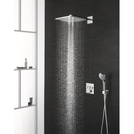 GROHE 26479000 - Tête de douche RAINSHOWER SMARTACTIVE 310 CUBE, fini chromé brillant