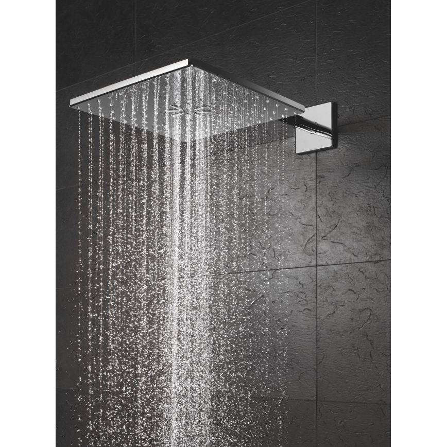 GROHE 26479000 - Tête de douche RAINSHOWER SMARTACTIVE 310 CUBE, finition chrome brillant