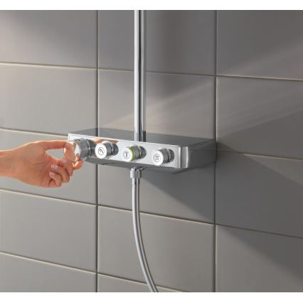 GROHE 26508000 - Système de douche EUPHORIA SMARTCONTROL 310 CUBE chromé brillant