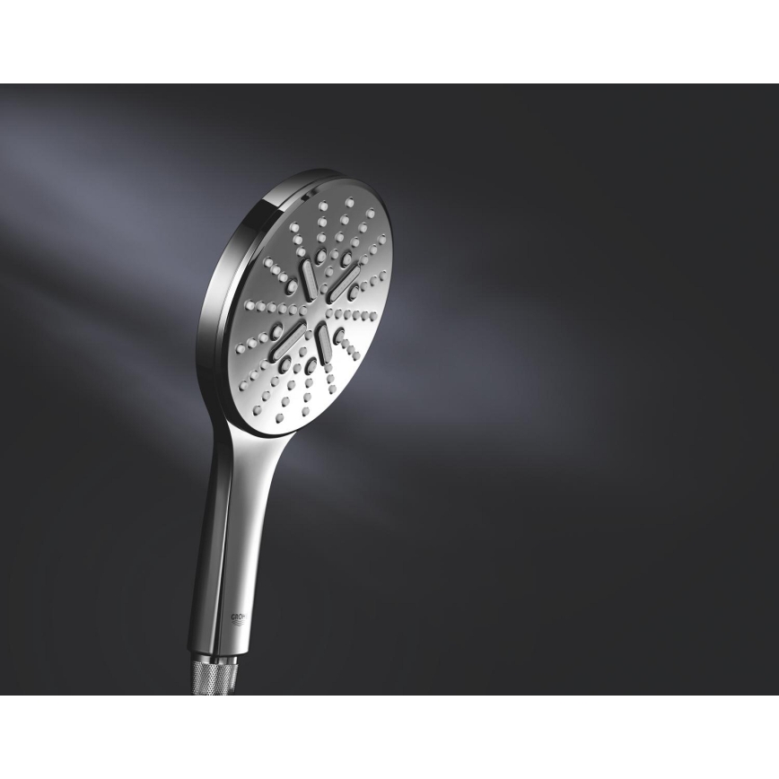 GROHE 26544000 - Pommeau de douche à main RAINSHOWER SMARTACTIVE 130 mm, finition chrome brillant
