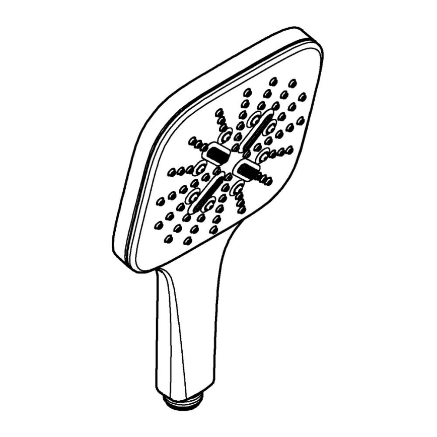 GROHE 26550000 - Douchette à main RAINSHOWER SMARTACTIVE 130 CUBE chrome poli
