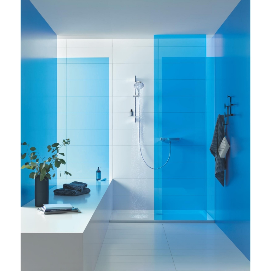 GROHE 26553000 - Douchette à main RAINSHOWER SMARTACTIVE 150 mm, chrome poli
