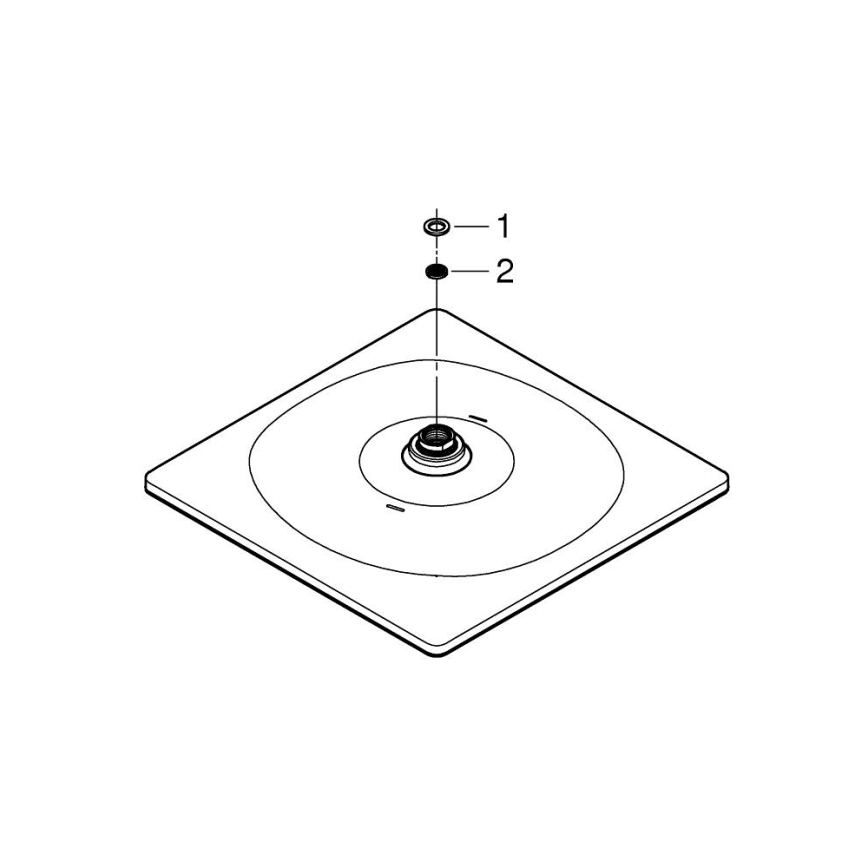 GROHE 26567000 - Tête de douche RAINSHOWER 310 mm, chrome brillant