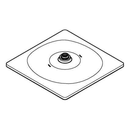 GROHE 26568000 - Pomme de douche RAINSHOWER MONO 310 CUBE 310 × 310 mm chromé