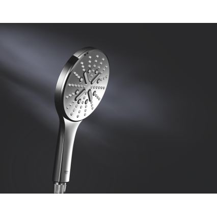 GROHE 26574000 - Douchette à main RAINSHOWER SMARTACTIVE 130 mm, chrome brillant