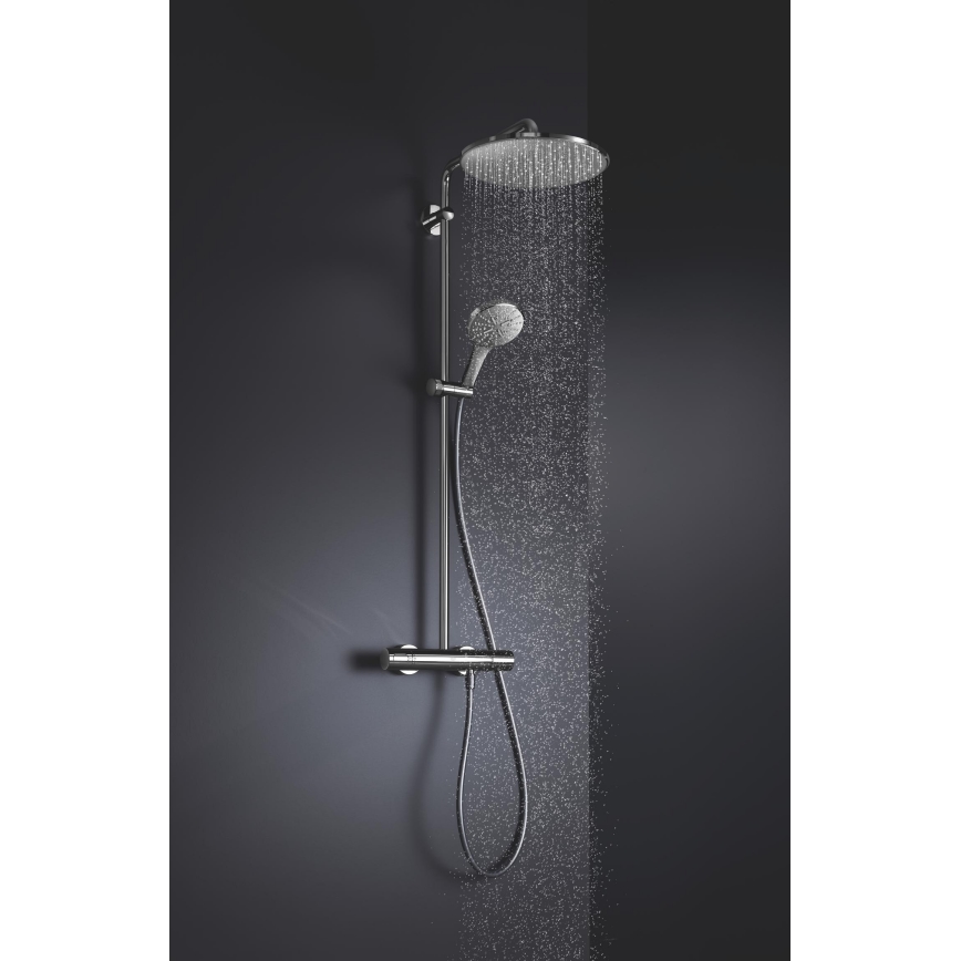 GROHE 26574000 - Douchette à main RAINSHOWER SMARTACTIVE 130 mm, chrome brillant
