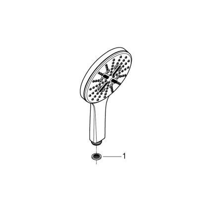 GROHE 26574A00 - Douchette RAINSHOWER SMARTACTIVE 130 mm graphite