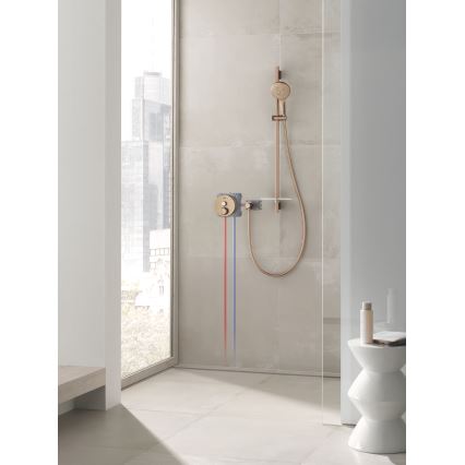 GROHE 26574DL0 - Douchette RAINSHOWER SMARTACTIVE 130 mm cuivrée