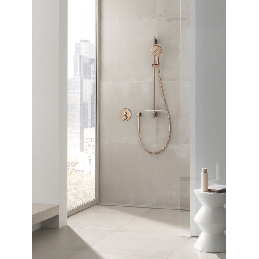 GROHE 26574DL0 - Douchette RAINSHOWER SMARTACTIVE 130 mm cuivrée