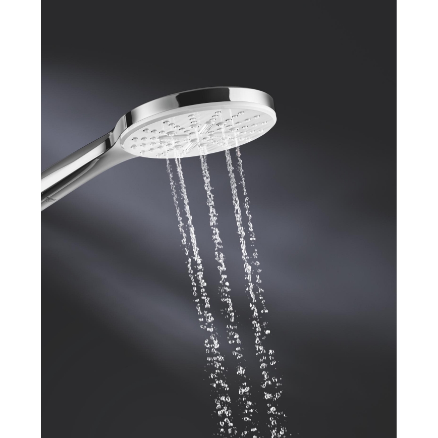 GROHE 26574LS0 - Douchette à main RAINSHOWER SMARTACTIVE 130 mm blanche