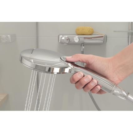 GROHE 26575000 - Ensemble de douche RAINSHOWER SMARTACTIVE 130, 600 mm chromé brillant
