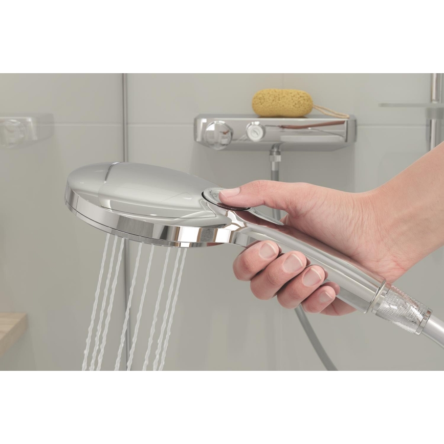GROHE 26575000 - Ensemble de douche RAINSHOWER SMARTACTIVE 130, 600 mm chromé brillant