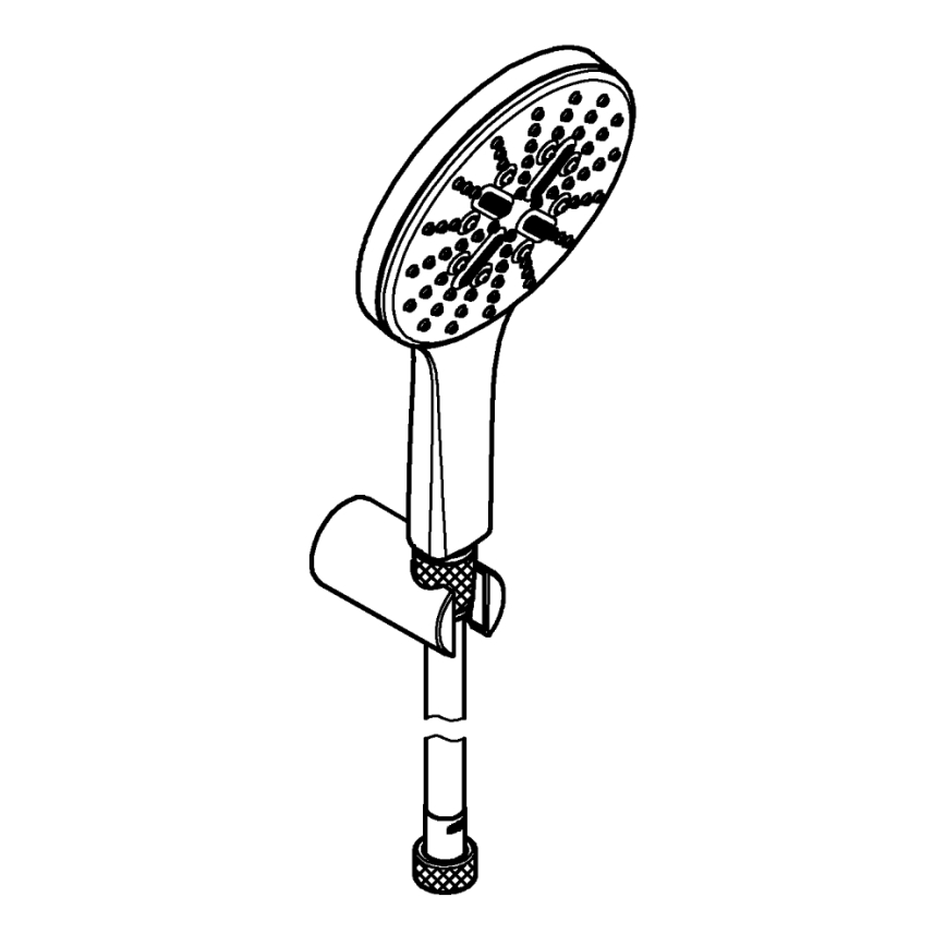 GROHE 26581000 - Kit de douche RAINSHOWER SMARTACTIVE 130, 1500 mm, chrome