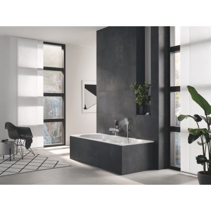 GROHE 26582000 - Douchette à main RAINSHOWER SMARTACTIVE 130 CUBE chrome brillant
