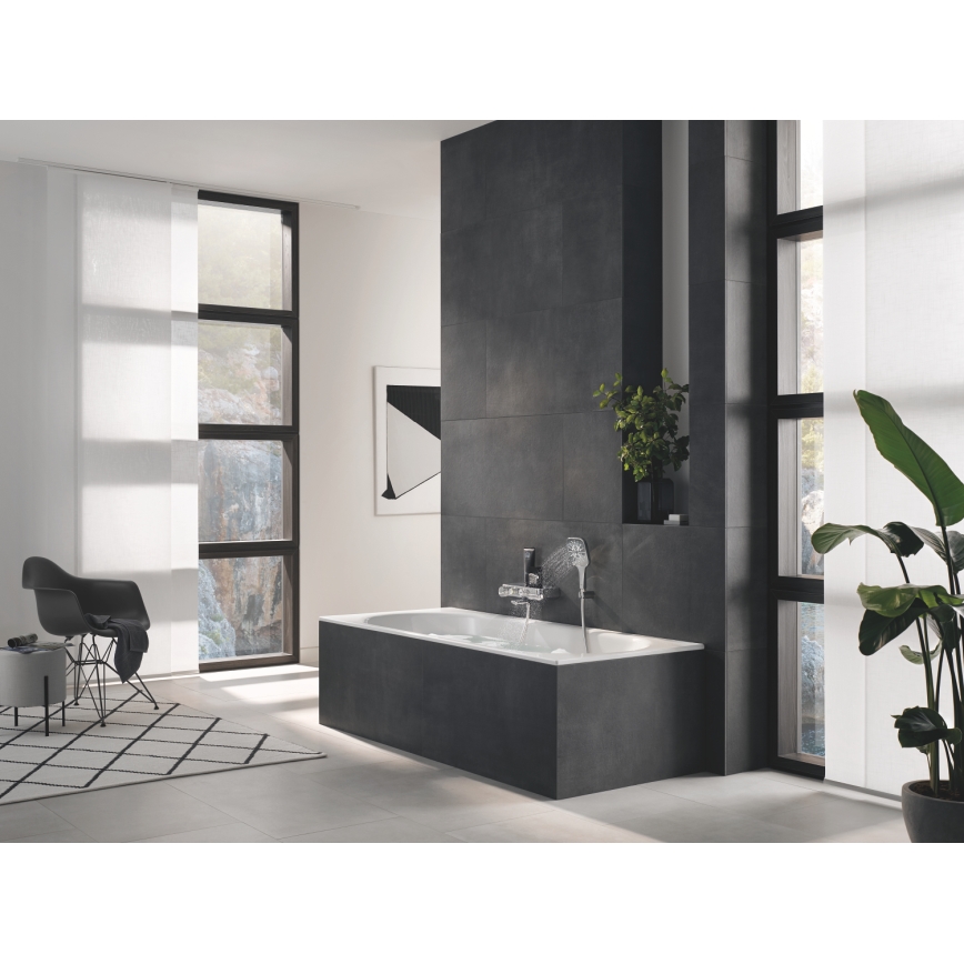 GROHE 26582000 - Douchette à main RAINSHOWER SMARTACTIVE 130 CUBE chrome brillant