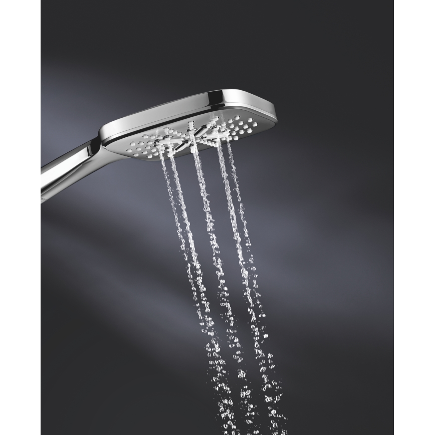 GROHE 26582000 - Douchette à main RAINSHOWER SMARTACTIVE 130 CUBE chrome brillant