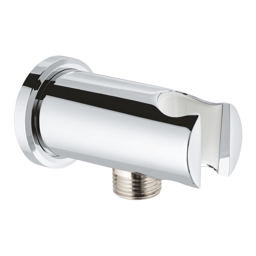 GROHE 26658000 - Raccord mural avec support intégré pour douchette Ø 48 mm, chrome