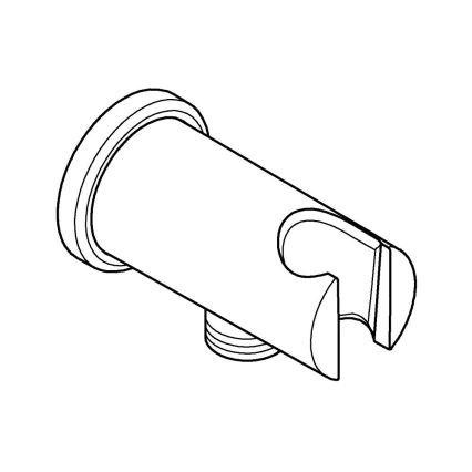 GROHE 26658000 - Raccord mural avec support intégré pour douchette Ø 48 mm, chrome